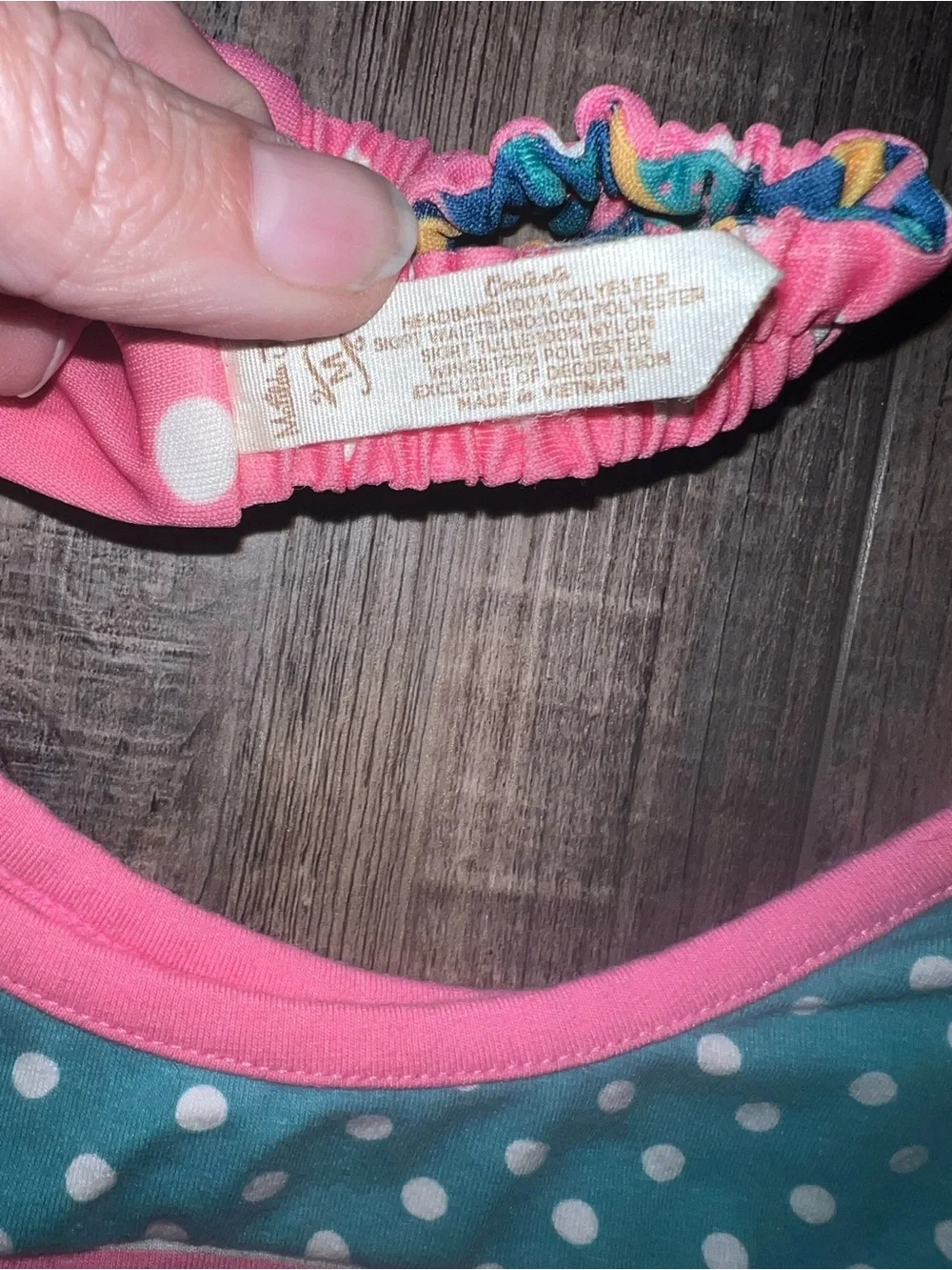 Matilda Jane Dance Off Turquoise & Pink Striped Leotard with Headband